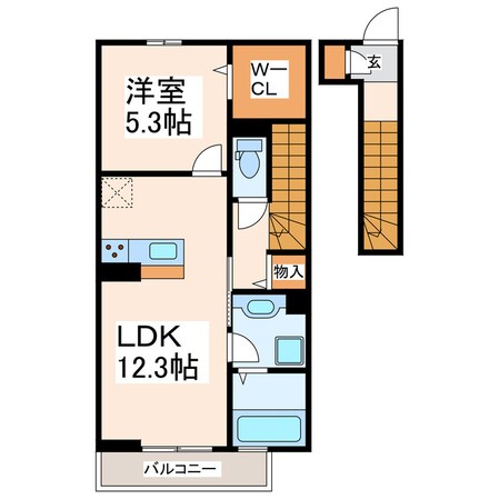 （仮）TORISIA田迎の物件間取画像